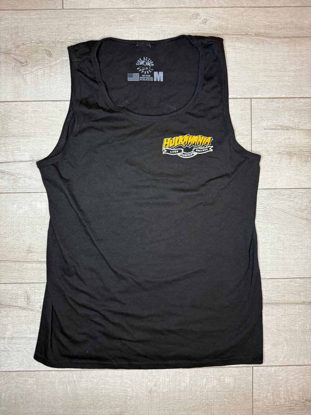 Side Action Apparel Hulk Hogan Hulkamania Lives Forever Tank Top Shirt Men M